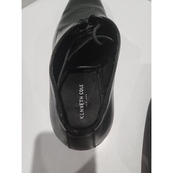 Kenneth Cole Leather Dress Shoe Mens 11M Black Leisure Hour Oxfords Work Formal - Picture 7 of 10